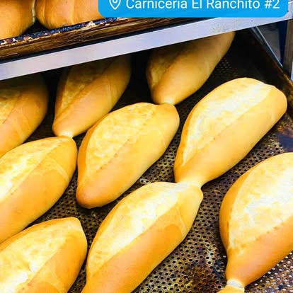 Fresh-baked bolillos, a Mexican market staple