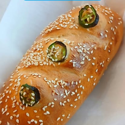 Artisan jalapeño and sesame bread